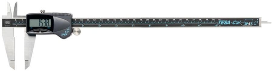 Digitaler Messschieber 300, 12", IP67, 3 V/SQ, TESA-CAL, Rolle