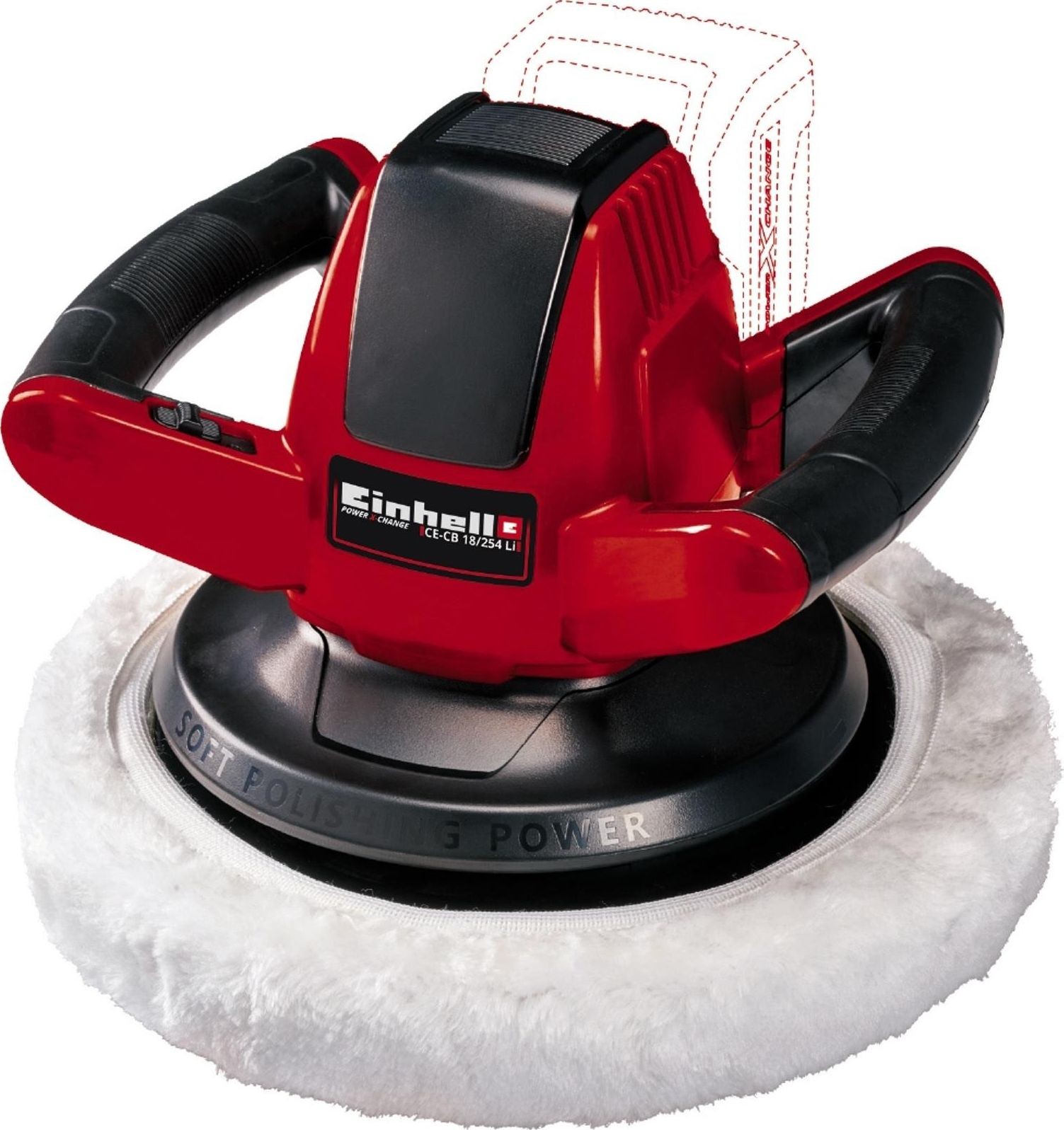 Einhell Exzenterschleifer CE-CB 18/254 Li Solo 18 V