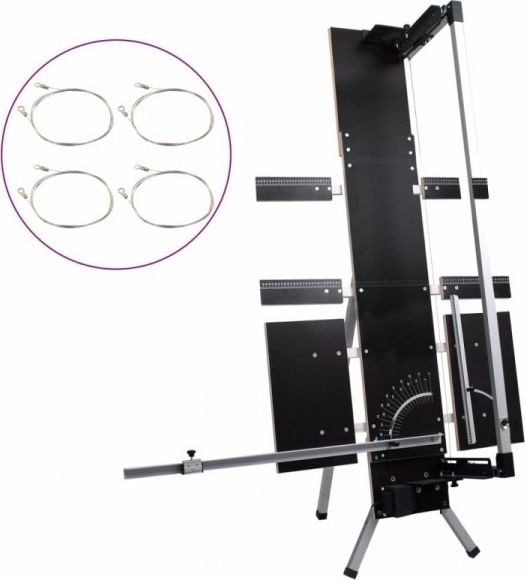 vidaXL Styropor-Schneidemaschine mit Standfuß, Aluminium, 200 W (146436)