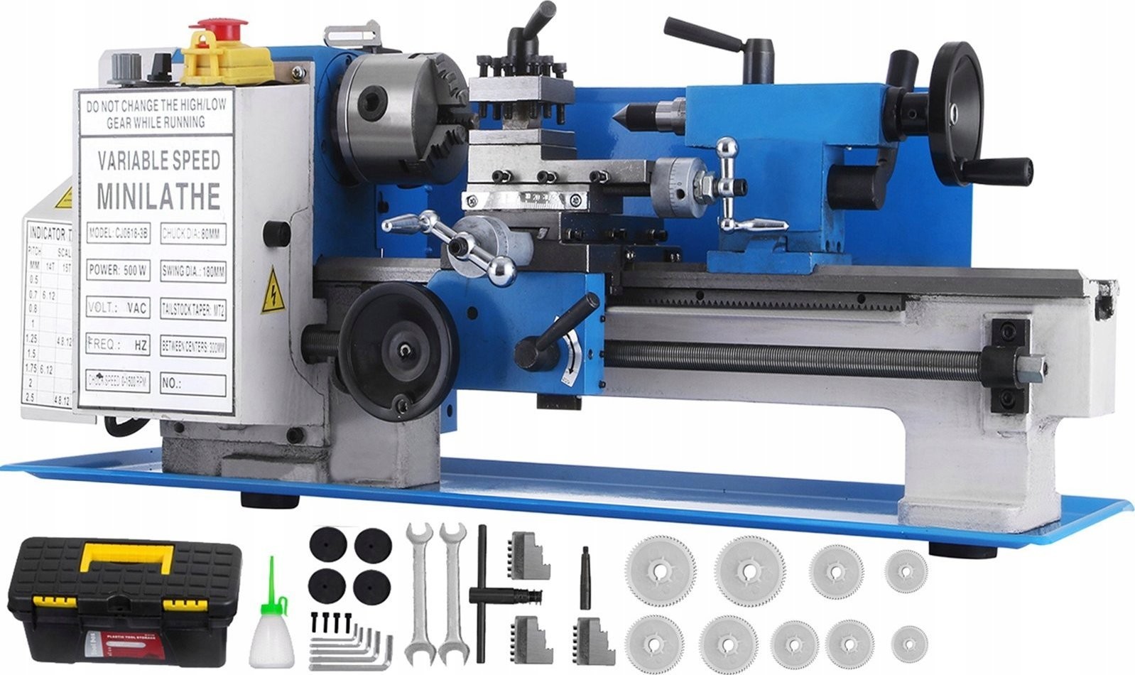 Mini-Drehmaschine für Metall und Holz