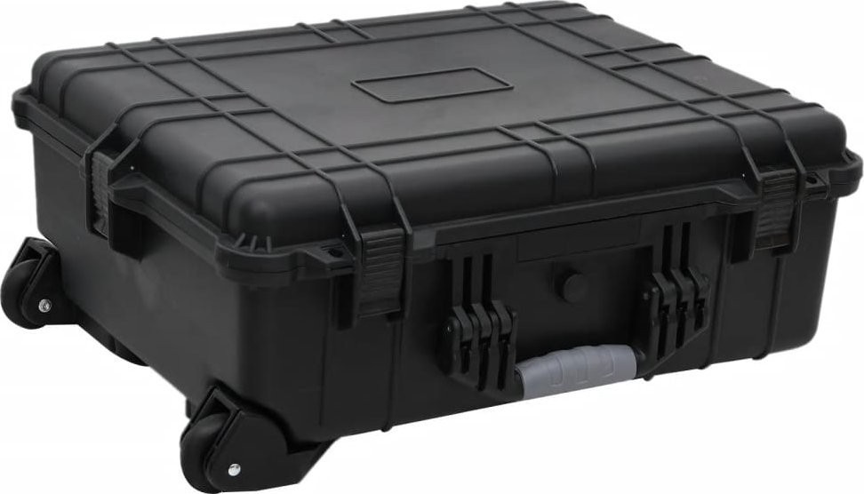 vidaXL vidaXL Reisekoffer, schwarz, 63 x 50 x 23 cm, PP