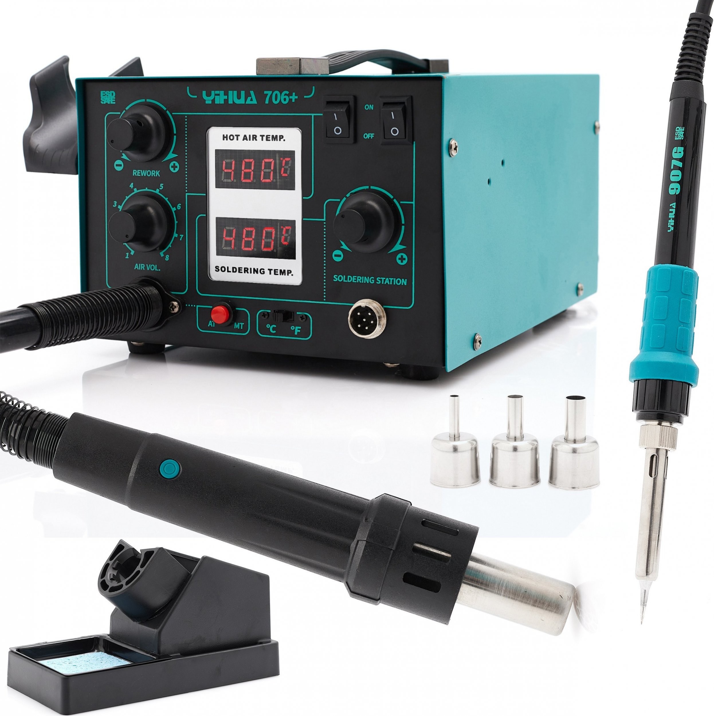 Techrebal KUNSTSTOFFSCHWEISSGERÄT 706+ SET MIT HEFTGERÄT UND HEFTKLAMMERN