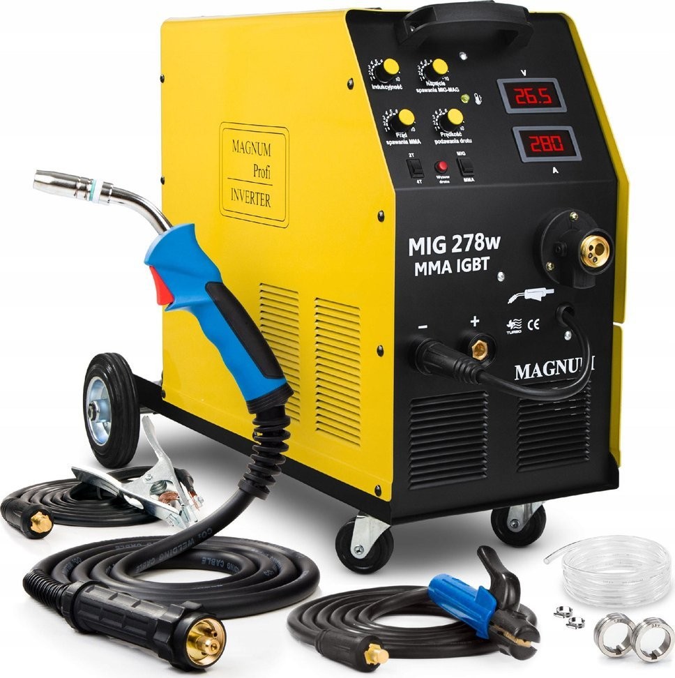 Inverter-Schweißgerät MIGOMAT MAGNUM MIG MAG MMA 400 V, 280 A + Adapter