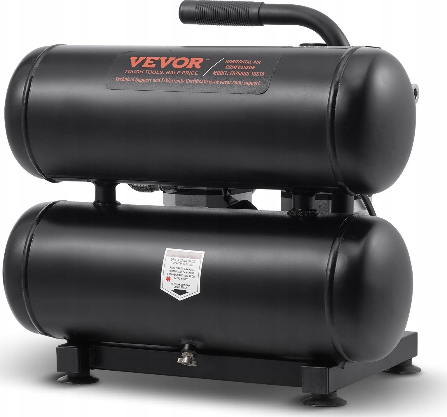 Tragbarer Luftkompressor 650 W, 18 l