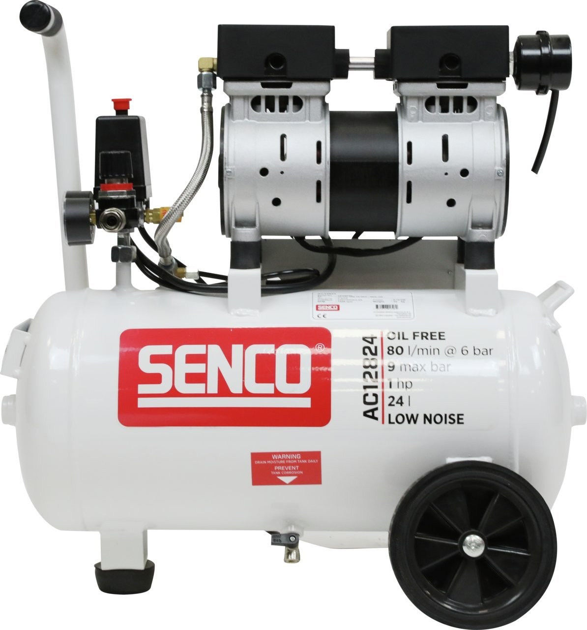 SENCO Silent-Luftkompressor 24 l, AC12824, SENCO