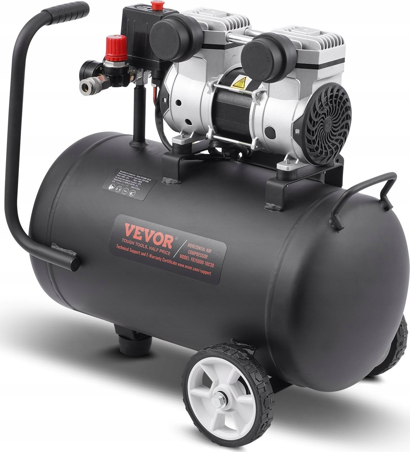 Tragbarer Luftkompressor, 750 W, 30 l