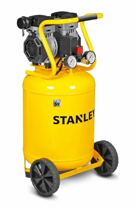 Ölfreier vertikaler Kompressor, schallgedämmt, 50 l, 8 bar, 1,3 PS, 150 l/min