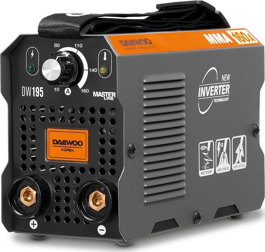 Daewoo DAEWOO DW 195 Inverter-Schweißgerät für MMA-Schweißen, 160 A