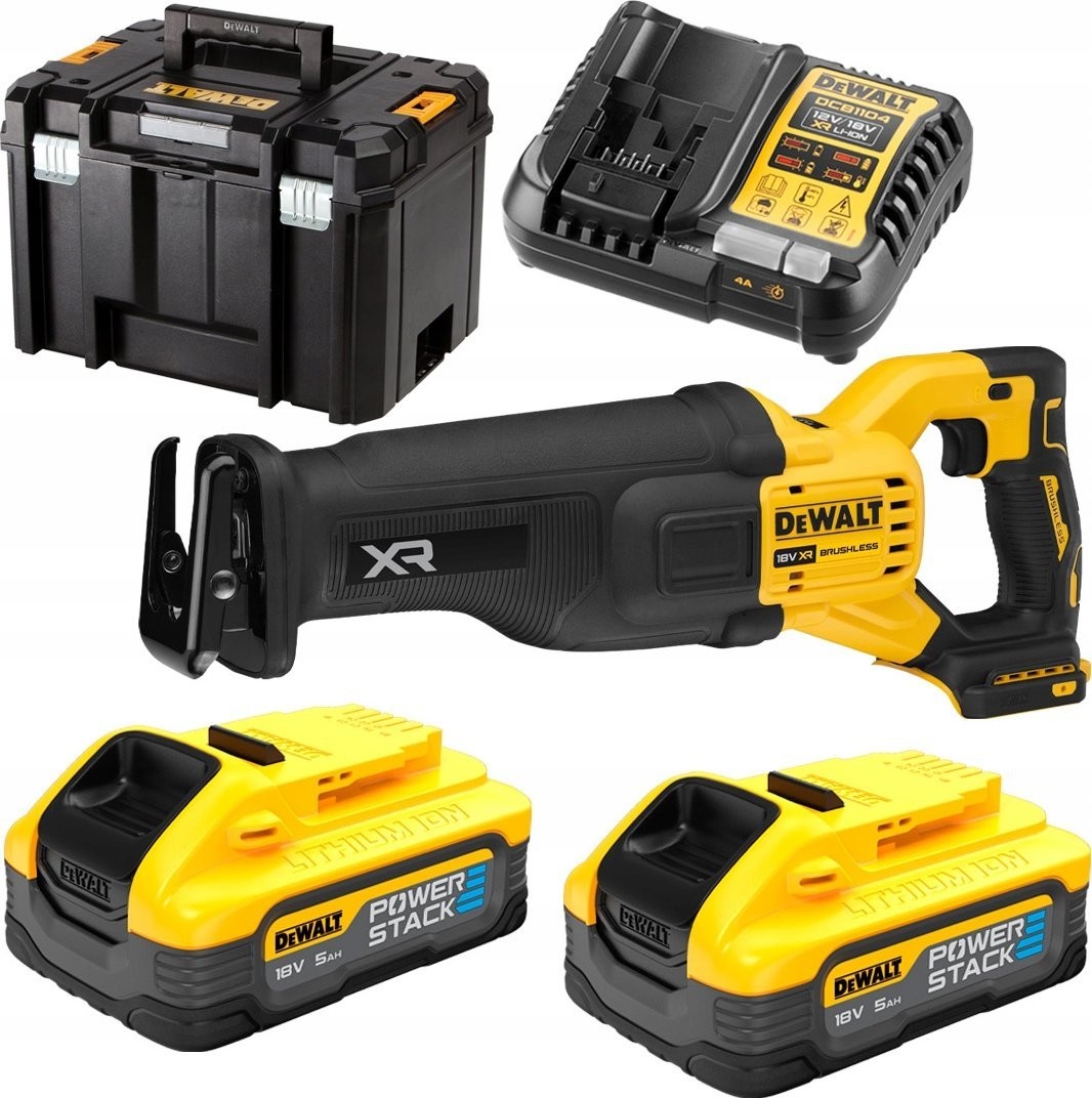 Dewalt 18-V-XR-Säbelsäge mit 2 x 5-Ah-Akku