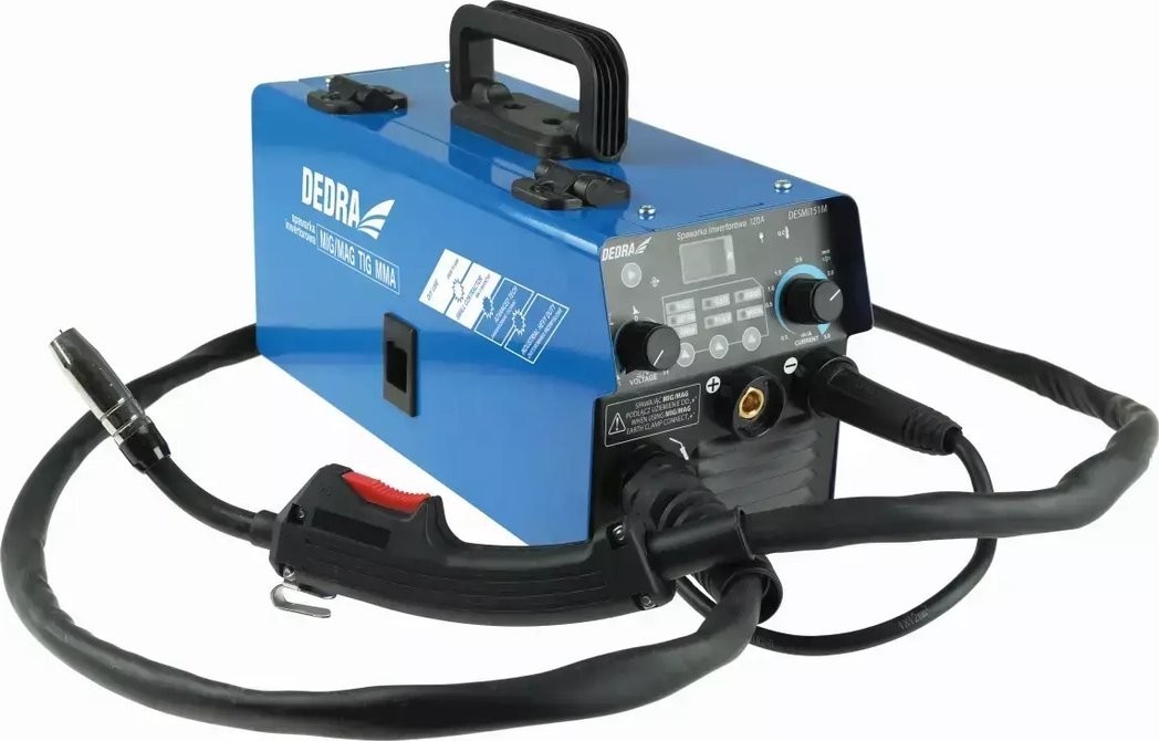Dedra IGBT-Inverter-Schweißgerät MIG/MAG, 120 A, mit TIG- und MMA-Funktion