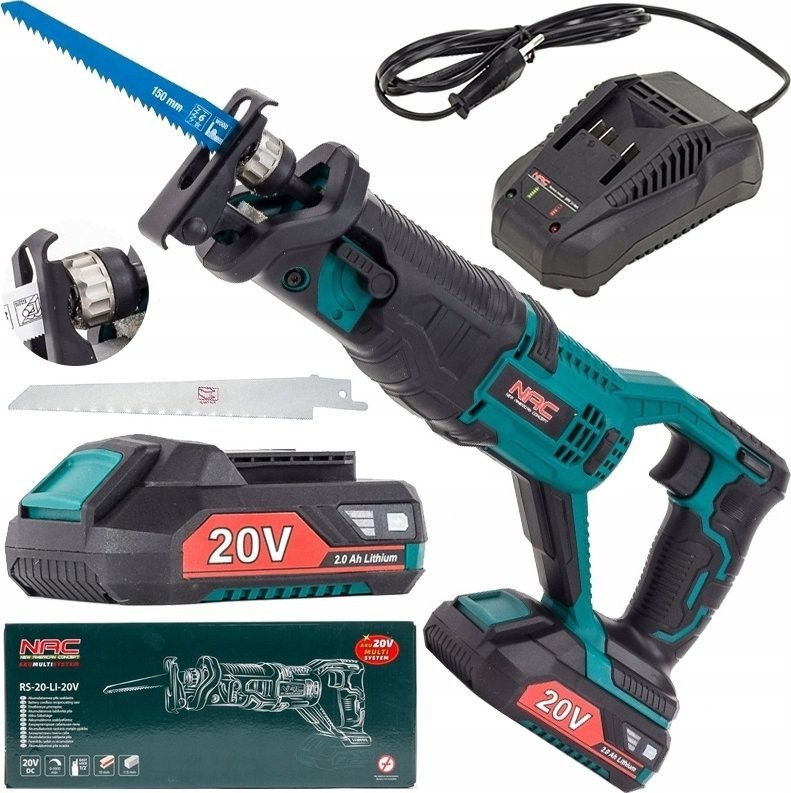 NAC.SABER SAW 20 V, 1 x 2,0 Ah