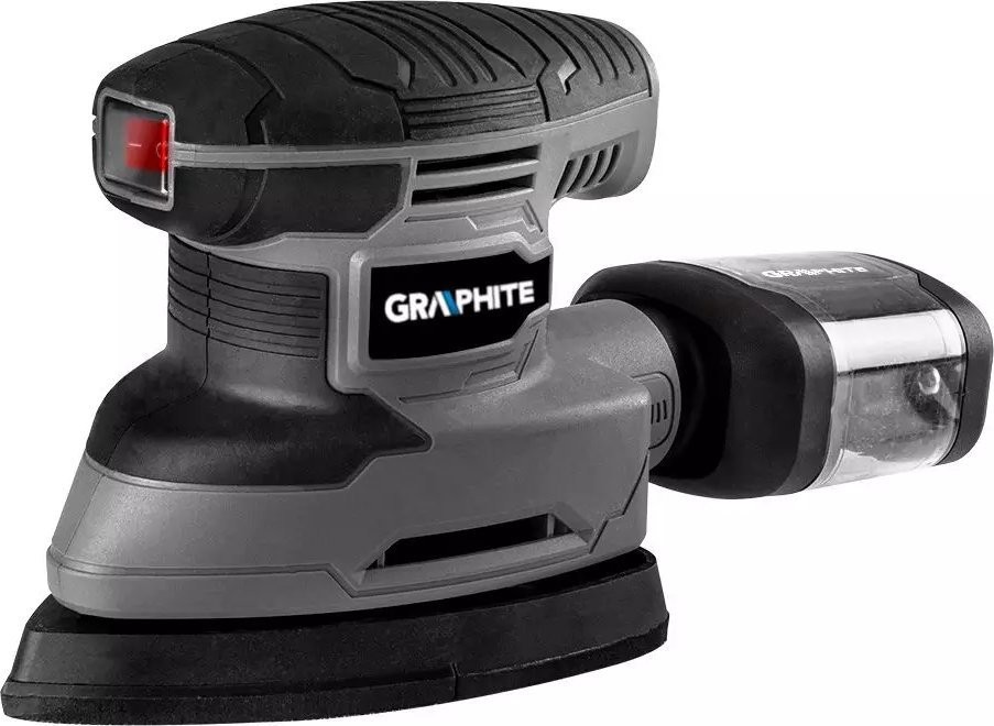 Graphite-Schleifmaschine Delta-Oszillationsschleifer 180 W, Schleifplatte 140 x 140 x 80 mm 59G336