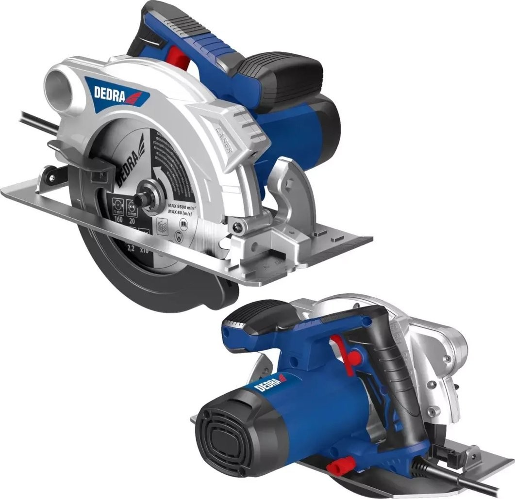 Dedra-Kreissäge Handkreissäge 1500 W, 185 mm, mit Laser