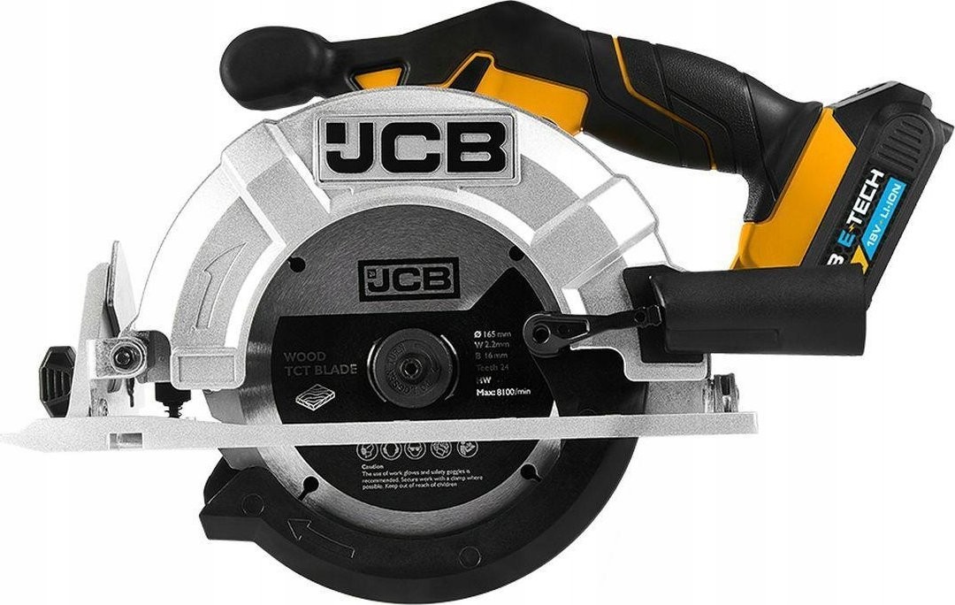 JCB-Kreissäge Akku-Tauchsäge 18 V, 165 mm (Lieferumfang: 2-Ah-Akku, Ladegerät, Tasche)