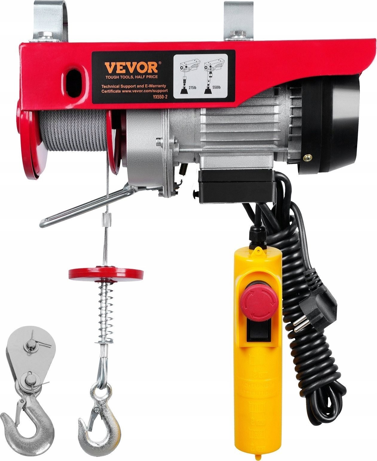 Vevor Elektrische Deckenwinde für die Garage, 250 kg