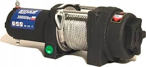 Husar Elektrische Seilwinde mit Stahlseil BST S 3000 LBS