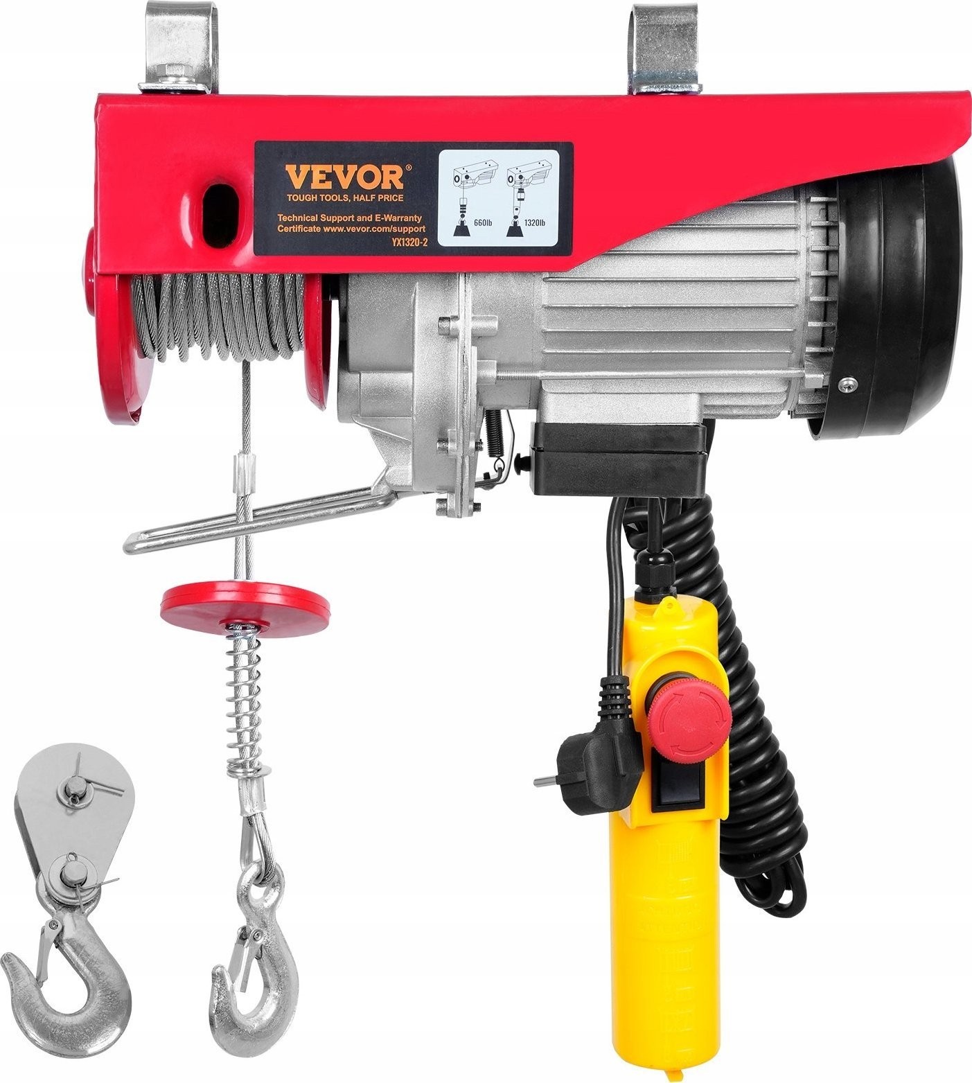 Elektrische Deckenwinde für die Garage, 600 kg
