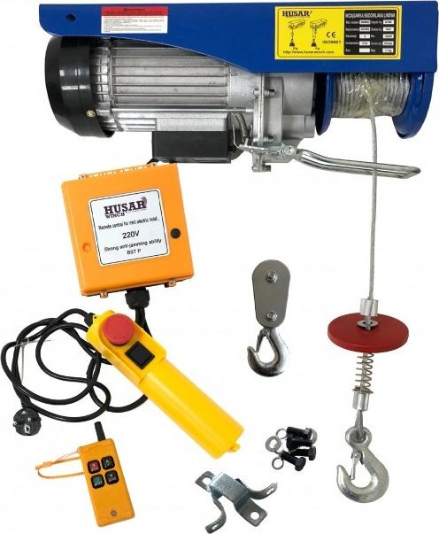 Husar Elektrische Seilwinde BST P 300/600 kg mit Funkfernbedienung
