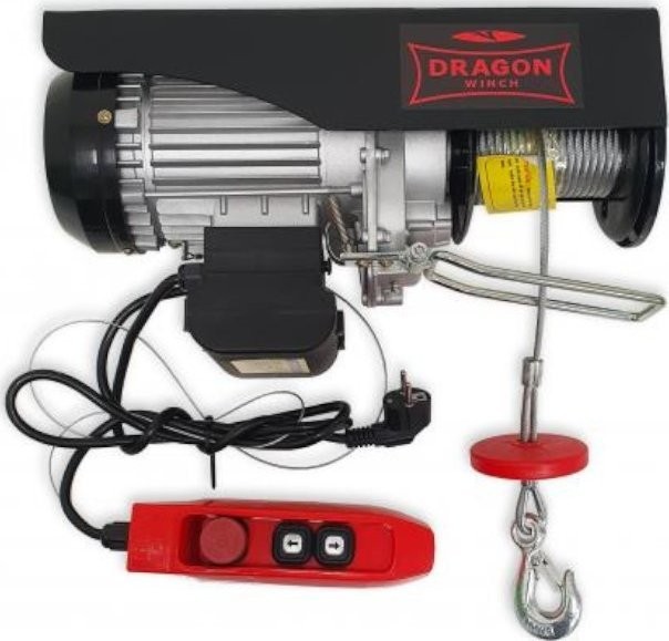 Dragon Winch Werkstatt-Winde, elektrisch DWI HD 230 V, 12 m, Tragkraft 500/990 kg (Kabelfernbedienung)