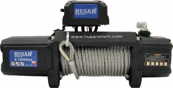 Husar Elektrische Seilwinde BST 12000 lbs, Stahlseil (12 V)