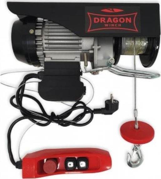 Dragon Winch Werkstatt-Winde, elektrisch DWI HD 230 V, 12 m, Tragkraft 125/250 kg (Kabelfernbedienung)