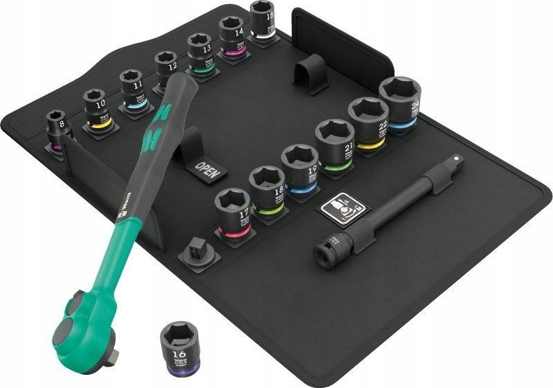 Wera-Werkzeugset „ZYKLOP COMFORT SB 13 3/8"“ mit metrischem Satz, 11-teilig