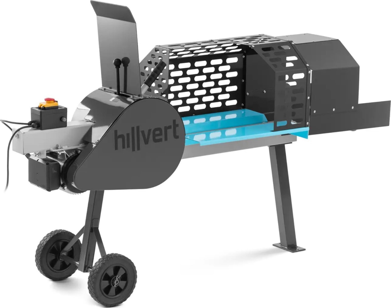 Hillvert Kettensäge – Elektrischer Holzspalter, Durchmesser 28 cm, 8 t, 1050 W – Elektrischer Holzspalter, Durchmesser 28 cm