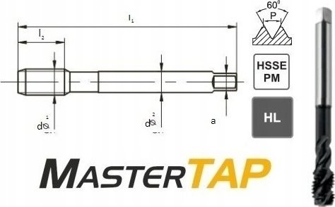 Fanar Gewindebohrer M20 DIN-376C R45 (6H) HSSE-PM HL MASTERTAP