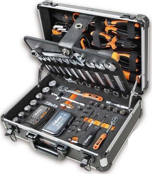 BETA-Werkzeugset: WERKSTATT-WERKZEUGSET IM KOFFER EASY, 128-TEILIG (1 SET)
