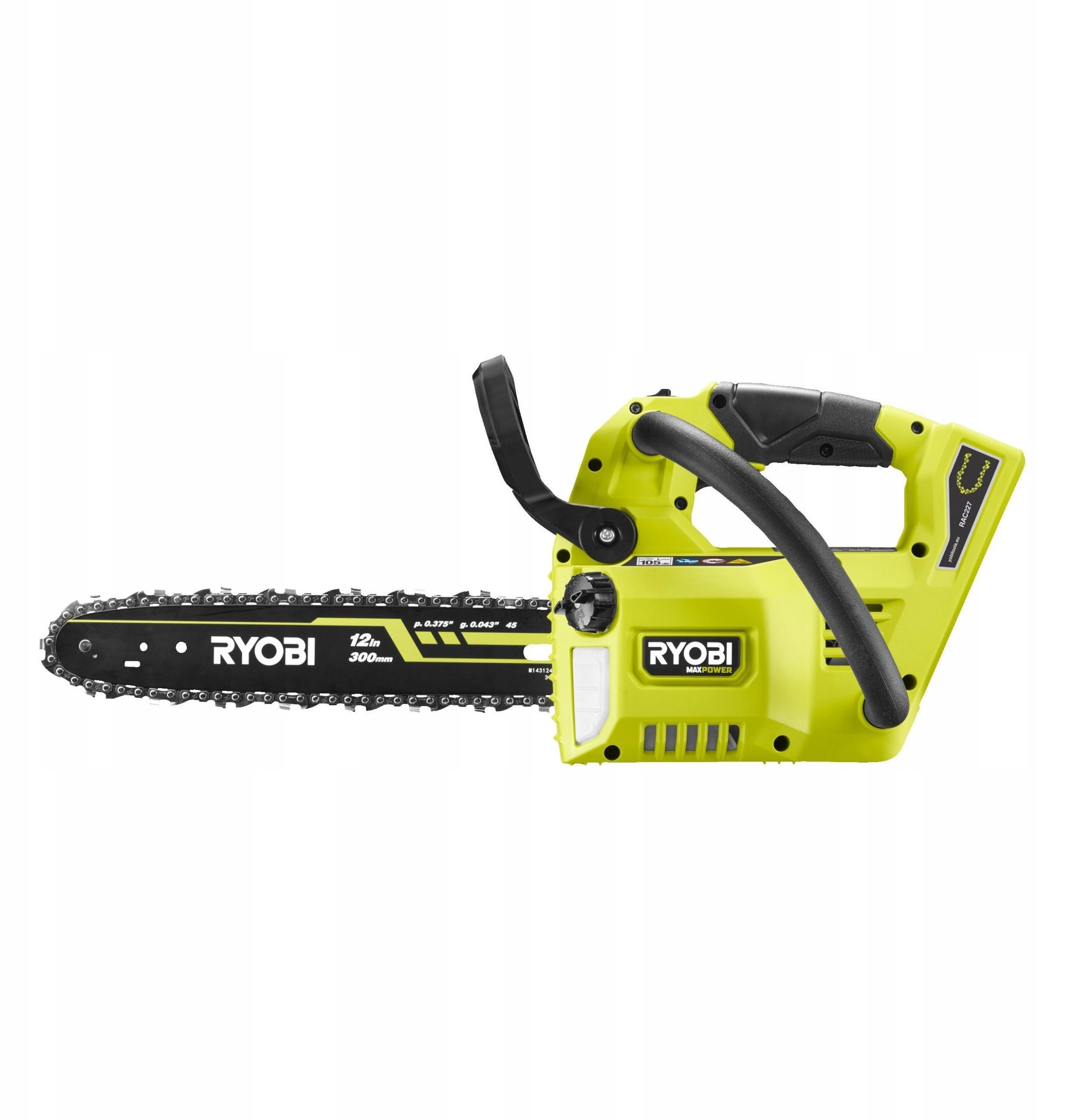 Akku-Kettensäge RYOBI RY36THCSX30A-0, 36 V, 30 cm, 22,5 m/s, ohne Akku