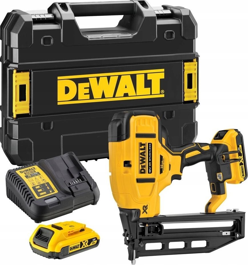 Dewalt DEWALT. 18-V-Nagler DCN662D2 16 Ga 32–64 mm 2 × 2,0 Ah BL-Koffer