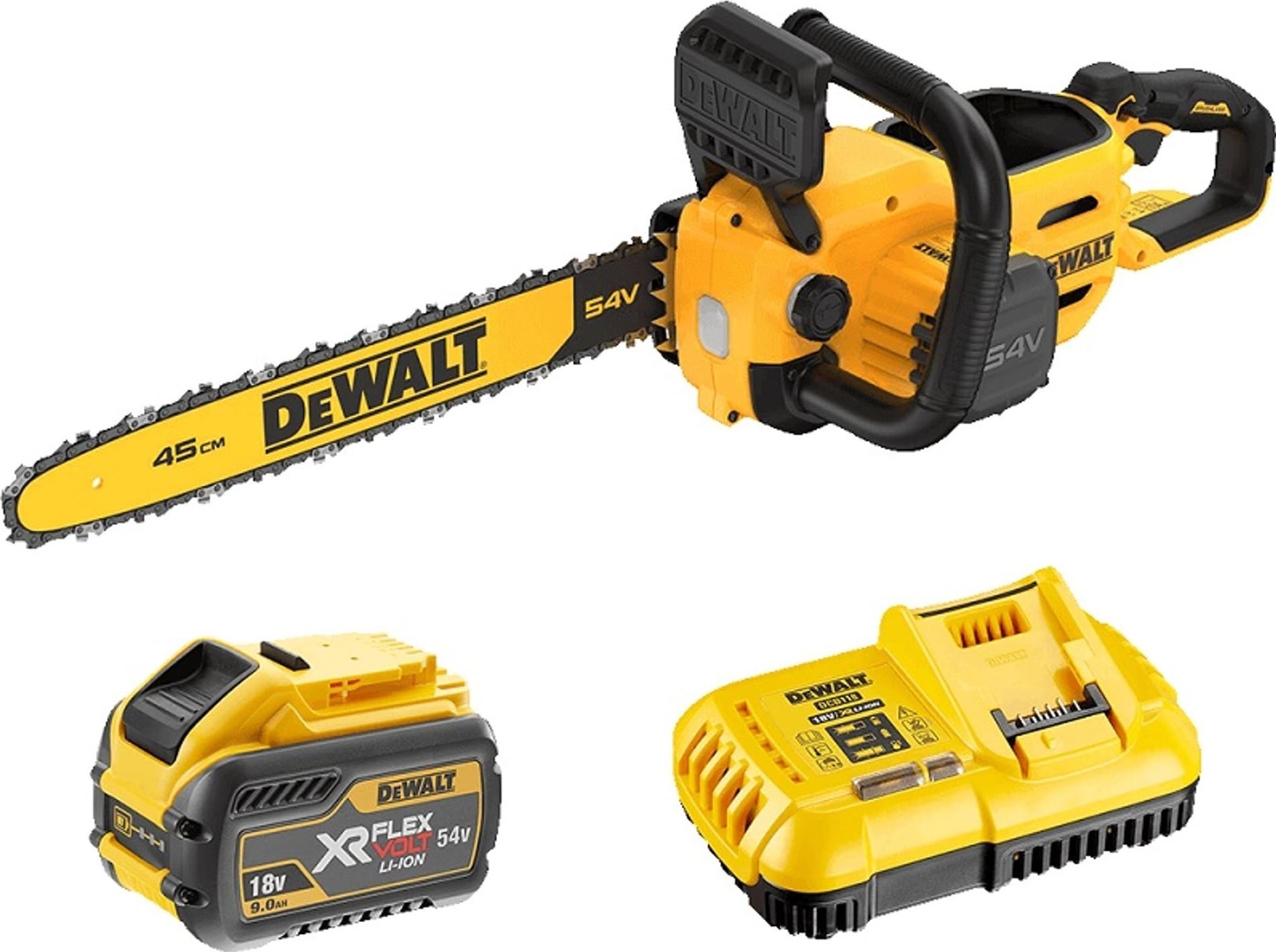 Dewalt Kettensäge DCMCS574X1-QW 2000 W, 54 V, 45 cm