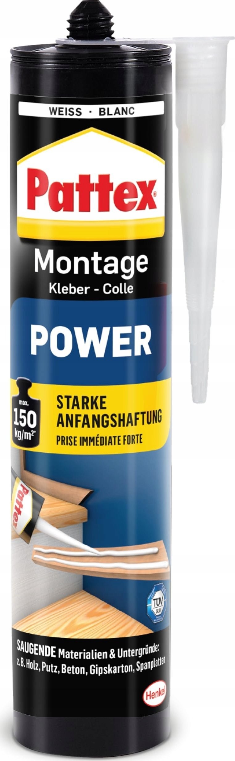 HP Pattex Montage Power Kleber-Pistole, Kartusche mit 370 g
