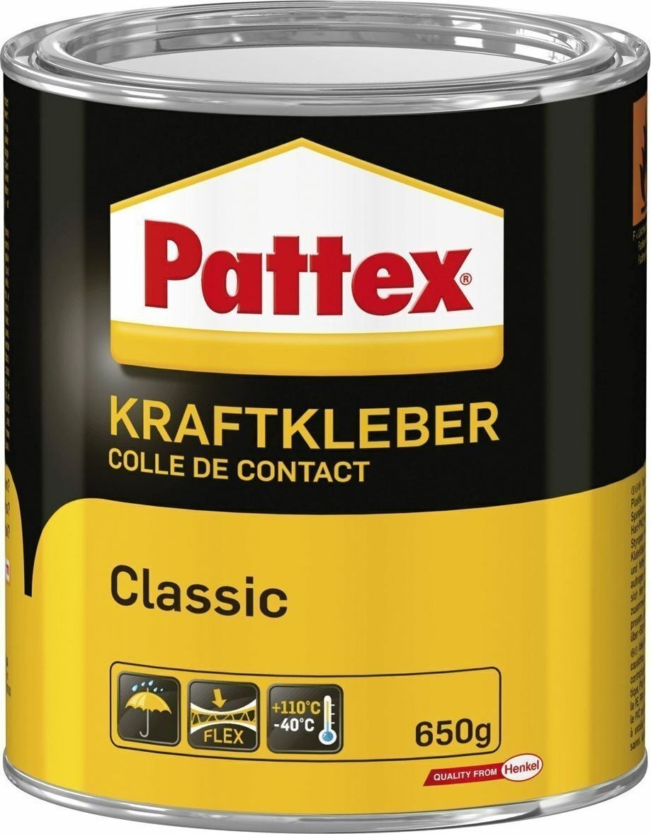 Klebepistole Dell Pattex Kraftkleber Classic, hochwärmebeständig, Dose mit 650 g