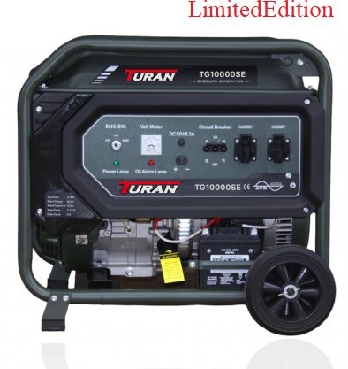 Benzin-Generator Turan TG10000SE Limited Edition, 8,3 kW max., AVR, 230 V/12 V