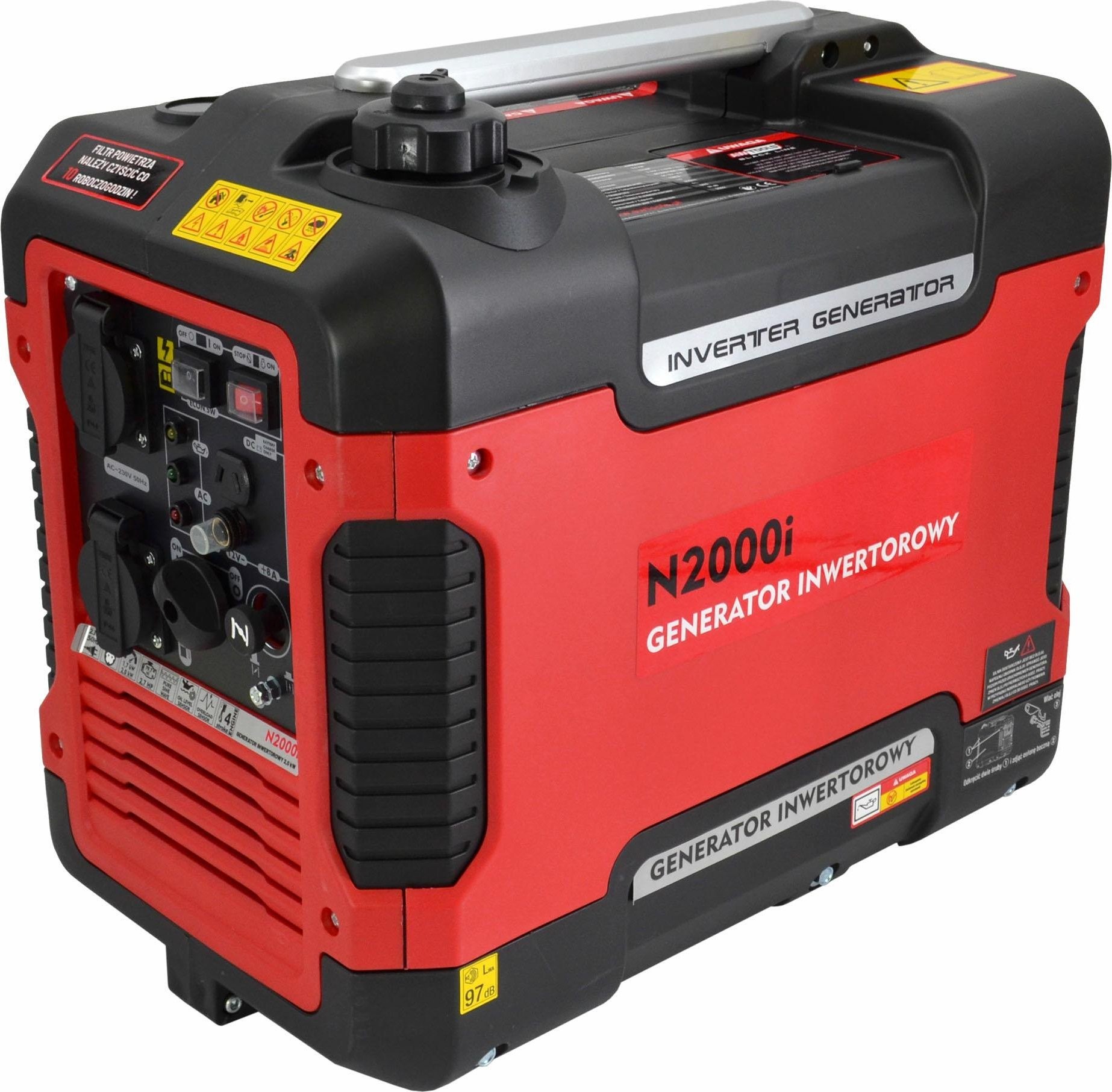 Stromaggregat AWTools AWTOOLS Wechselrichter-Generator 2,0 kW 230 V 2000i BLACK LINE