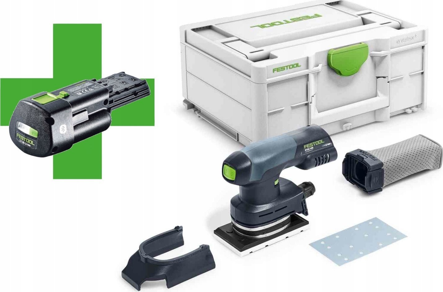 Festool Akku-Exzenterschleifer RTSC 400-Basic-ERGO (577028) 1 x Akku 3,1 Ah