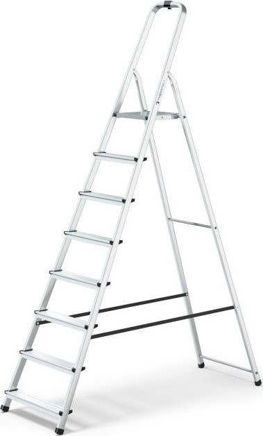 Lagerartikel Aluminiumleiter mit 8 Sprossen, Tragkraft 150 kg – PRO
