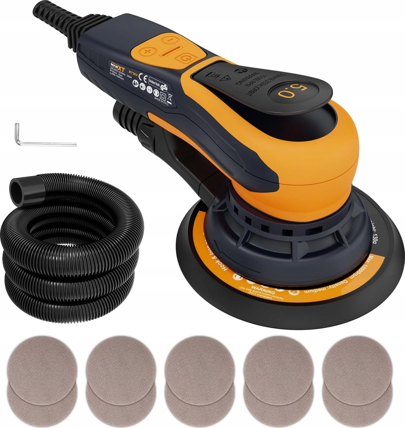 Maxxt MAXXT Exzenterschleifer 150 mm (6 Zoll) 5,0 mm 350 W für Holz
