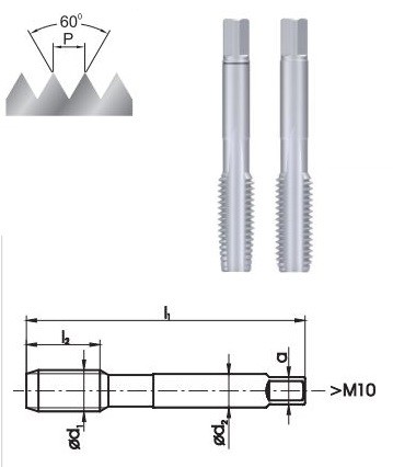 Fanar Handgewindebohrer M20x1, 2 Stück (A1-220001-0203)