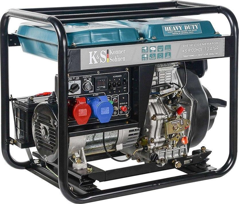 Knner & Shnen-Aggregat KNNER & SHNEN DIESEL-STROMERZEUGUNGSANLAGE 7,0 kW 230/400 V KS 9100HDE-1/3 ATSR