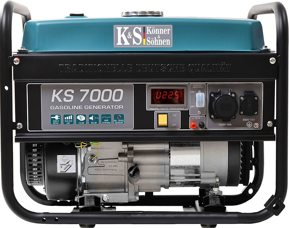 Könner & Söhnen KS 7000 5500 W 1-Phasen-Stromaggregat