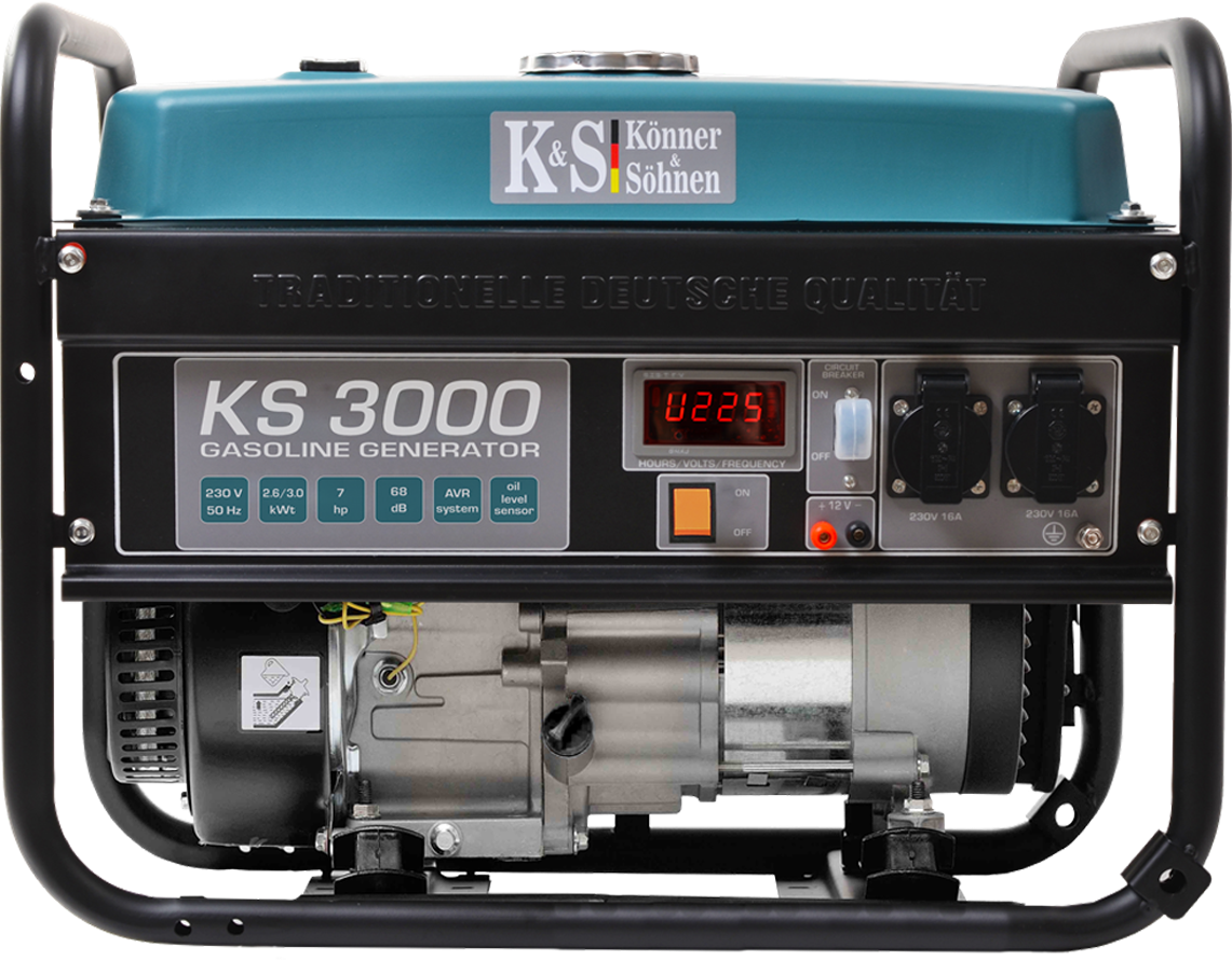 Könner & Söhnen KS3000 Stromaggregat, 3000 W, einphasig