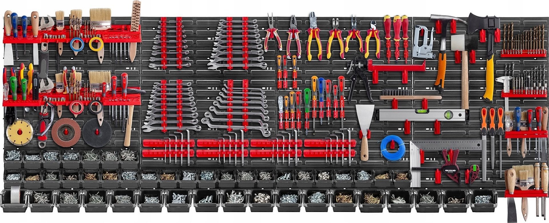 Kadax KADAX Werkzeugtafel Wand 232 x 78 cm, 132 Teile