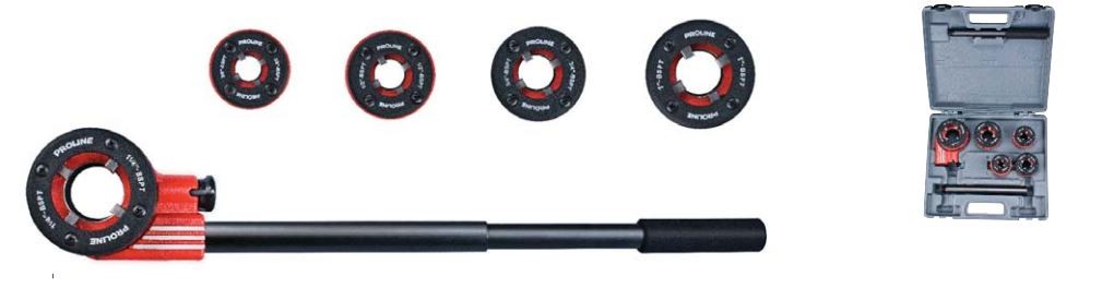 Pro-Line Gewindeschneidsatz für Rohre mit Ratsche 1/2" 3/4" 1" 5/4" (67206)