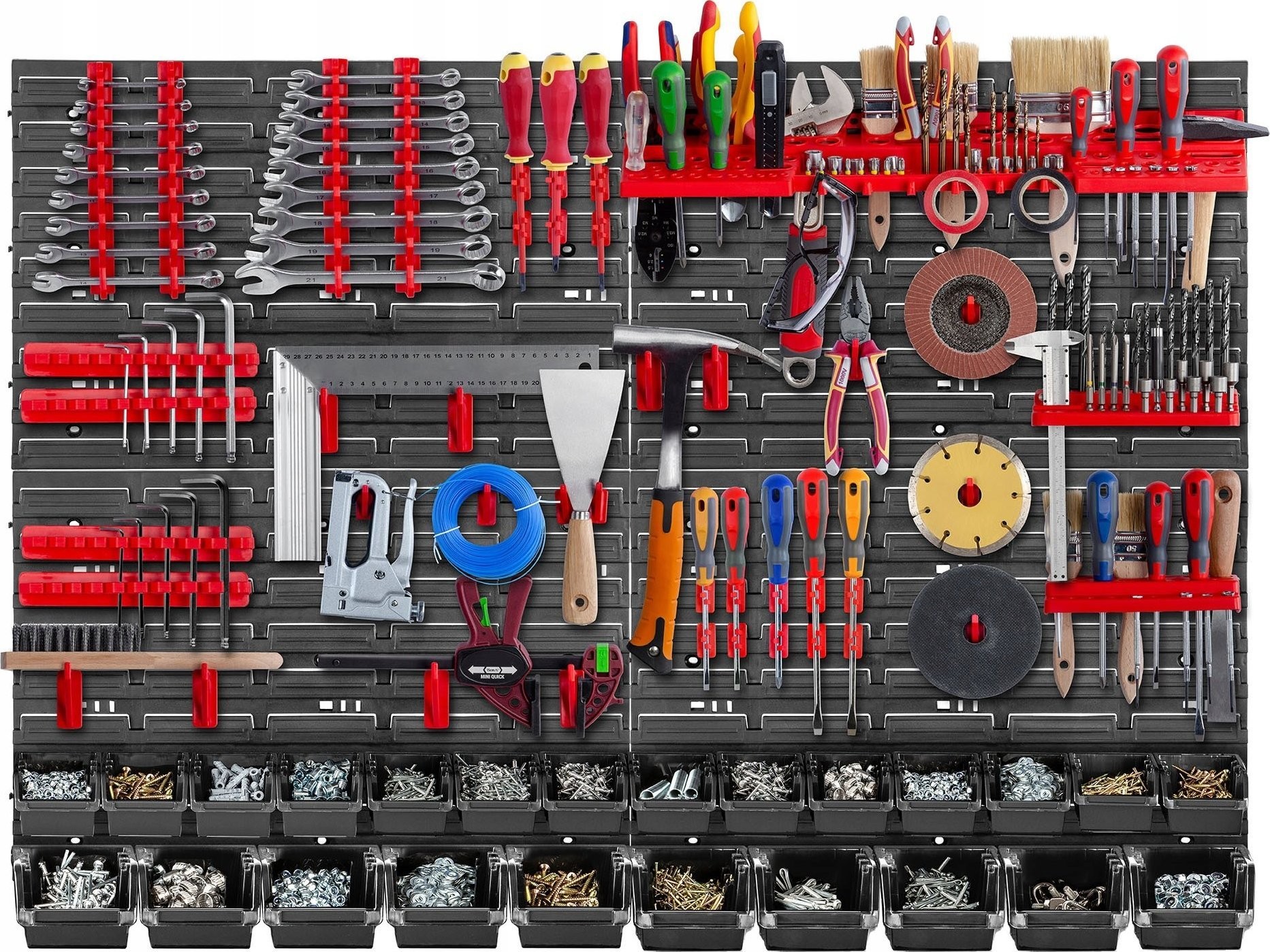 Kadax KADAX Werkzeugtafel Wand 116 x 78 cm, 67 Teile