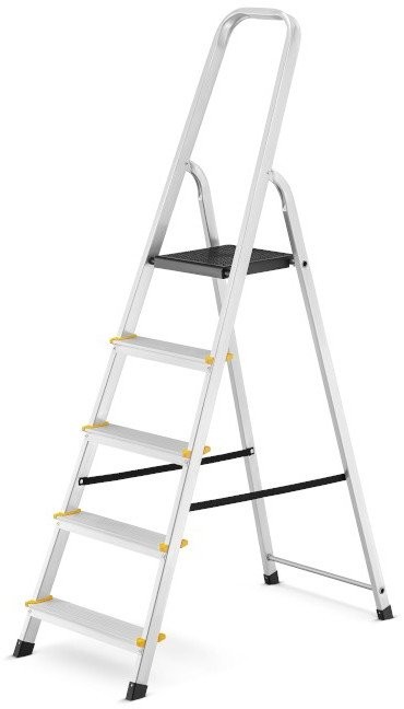 Aluminiumleiter, 5 Sprossen, Tragkraft 150 kg I-1915