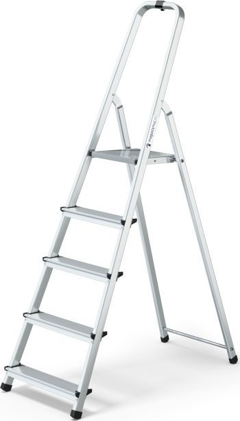 Lagerartikel Aluminiumleiter mit 5 Sprossen, Tragkraft 150 kg – PRO