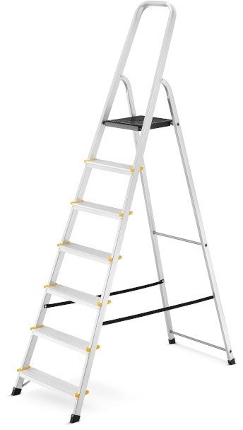 Aluminiumleiter, 7 Sprossen, Tragkraft 150 kg I-1917