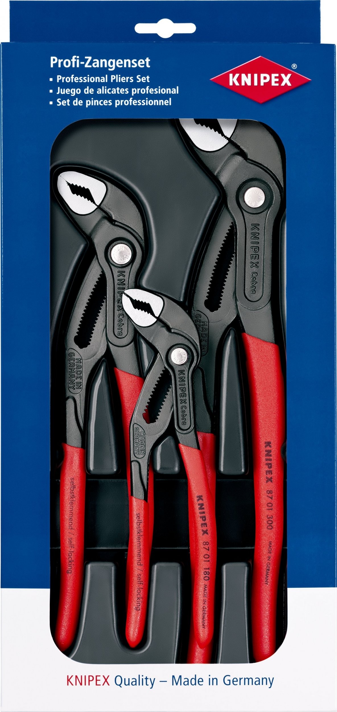 Knipex Cobra-Zangensatz, 3-teilig (00 20 09 V02)